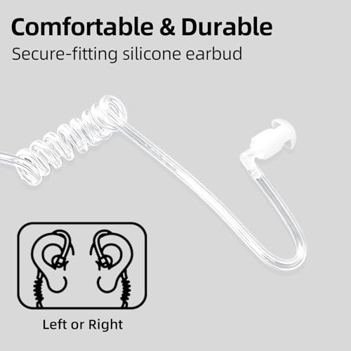 BAOFENG Walkie Talkies Earpiece with Mic,Comfortable Acoustic Tube(2
