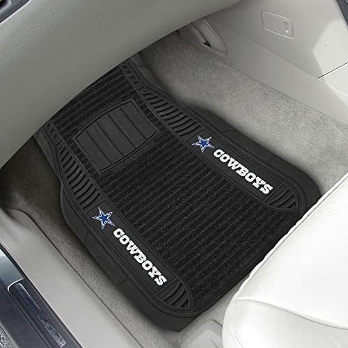 Dallas Cowboys 2-Piece Deluxe Car Mat Set - Vinyl & Carpet