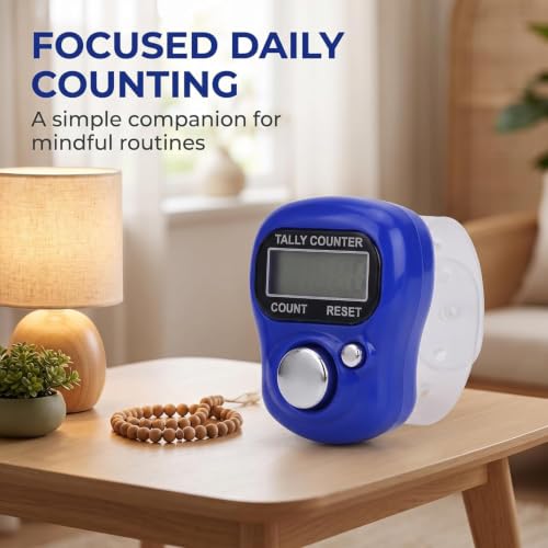 5-Digit LED Finger Tally Counter - Handheld Click Counter for Sports