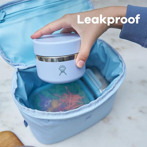 Hydro Flask 12 Oz Insulated Food Jar - Agave Green Leakproof Stainless Steel Snack Container for Hot & Cold Food