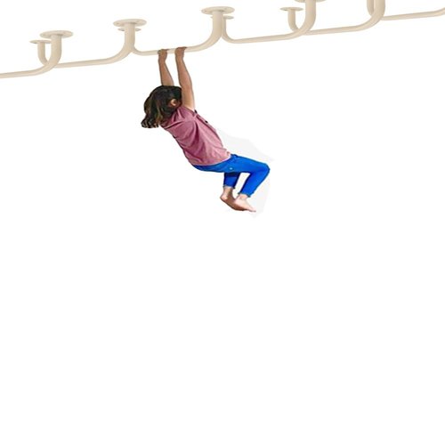 pullup barWall mounted pull-up bar, suspension rod,cloud ladder, indoor fitness training, climbing cloud ladder,wall mounted horizontal bar pull-up bar，white