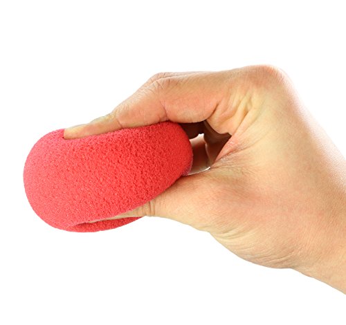 Memory Foam Hand Exercise Ball - 3 Inch Red - Easy Resistance