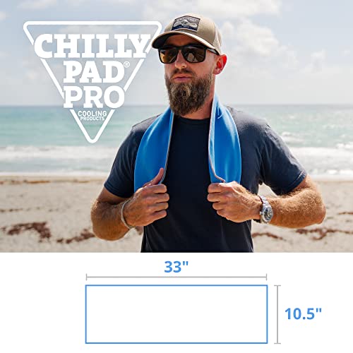 Cooling Towel for Face and Neck - Instant Relief Microfiber, 33"x10.5"