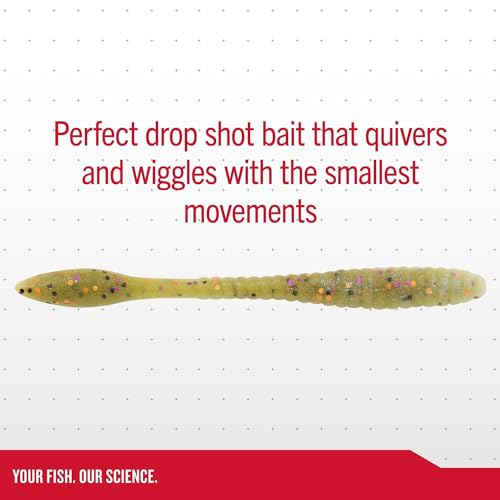 PowerBait MaxScent Flat Worm - Brown Back / 3.6"