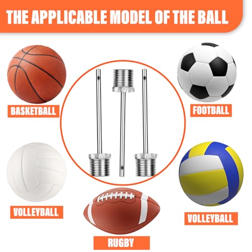 Ball Pump Needles - 50 Pack Heavy Duty Inflation Needles for Sports