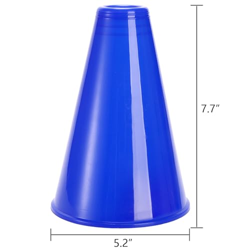 12 Pack Blue Cheer Megaphones - Party Noisemakers for Events