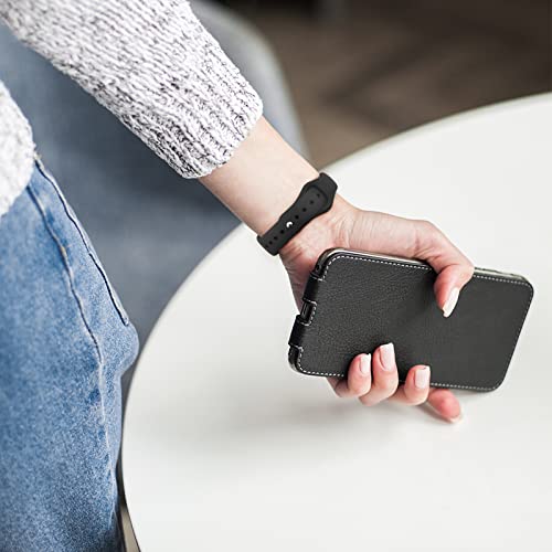 Silicone Wristbands 3 Pack - Sports Strap for Xiaomi Mi Band 5/6 & Amazfit Band 5/6 - Black/Navy/Wine Red
