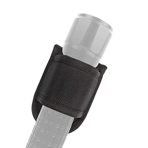Nylon Tactical Flashlight Holder - Open Top Carry Case for Hiking