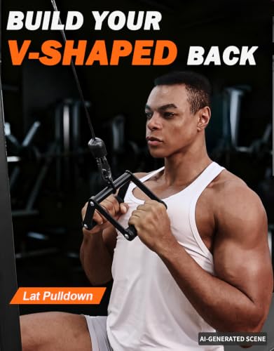 Double D Row Handle Cable Attachment for Strength Training