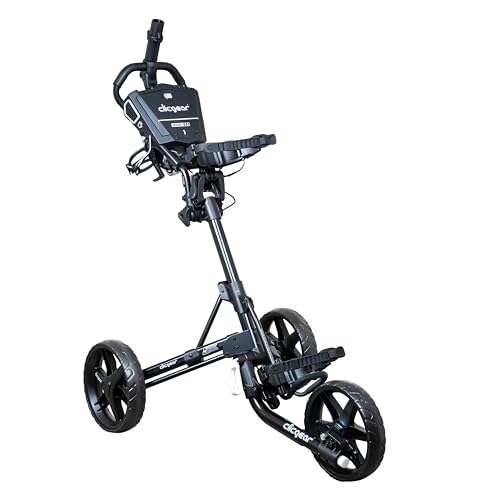 Clicgear Model 4.5 Golf Push Cart - Premium 3-Wheel Black
