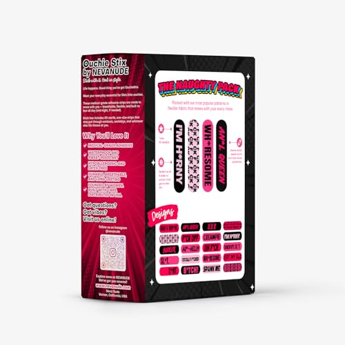 Naughty Naughty XXX Ouchie Bandages 40-Pack - Waterproof & Hypoallergenic