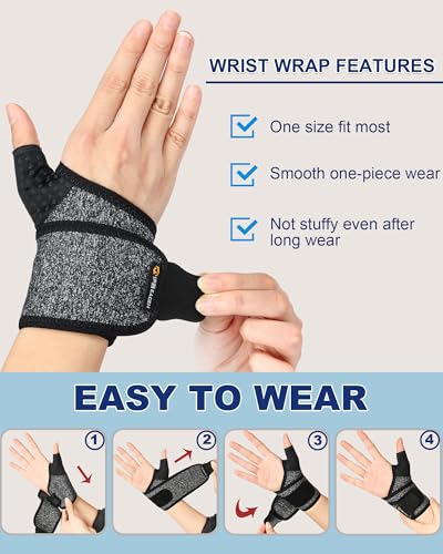 Adjustable Wrist Brace for Right Hand - Carpal Tunnel Relief & Support