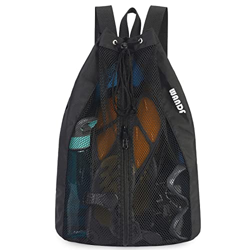 WANDF Swim Bag for Swimmers, Mesh Beach Backpack