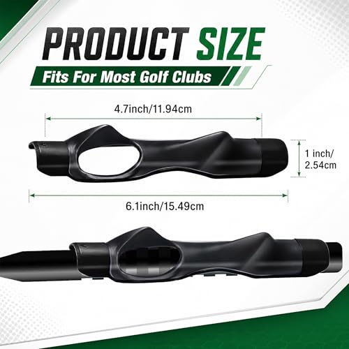 Golf Grip Trainer - Portable Aid for Fixing Slices - Black