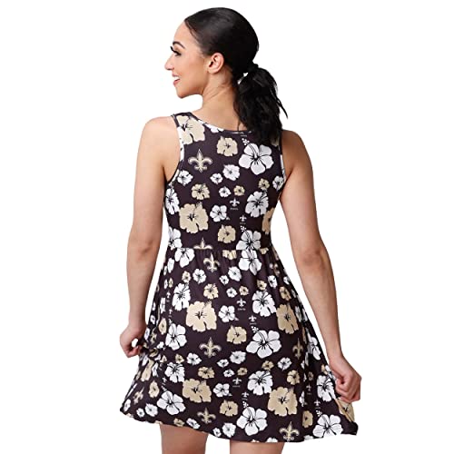 New Orleans Saints Floral Sundress - Women's Fashion Dress