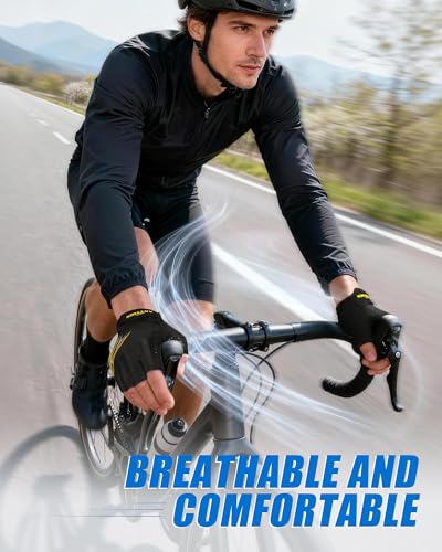 Padded Cycling Gloves for Men and Women - Anti-Slip Breathable - Medium