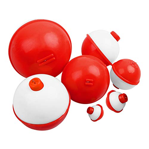 Fishing Bobbers - 0.75in Round Snap-on Buoy Floats - 15 Pack