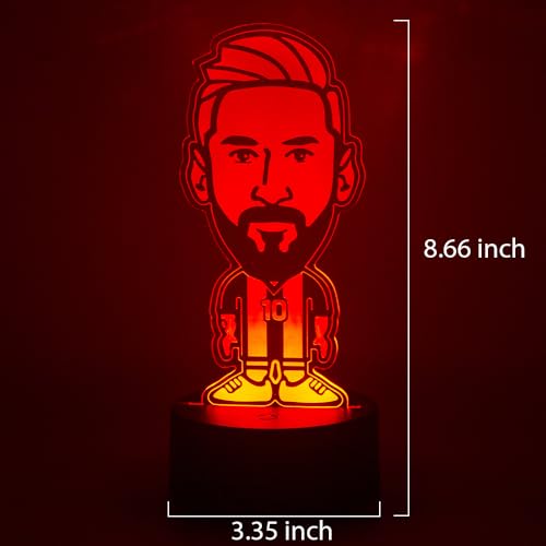 3D LED Soccer Lamp with Color Changing Acrylic Illusion