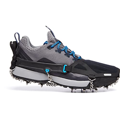 Distance Spike Traction Device - Winter Hiking Grip - Black, Large