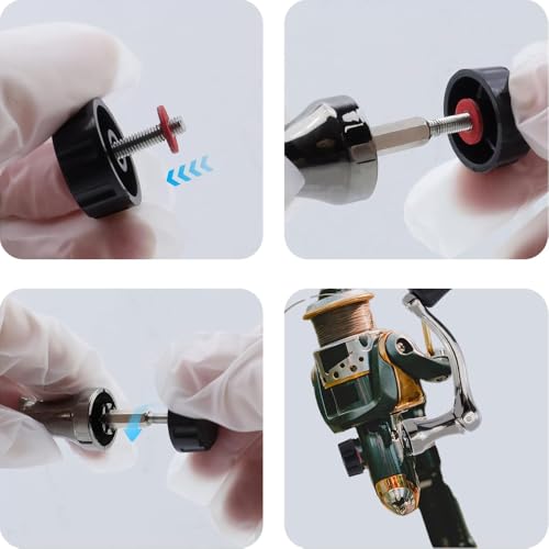 Fishing Reel Handle - Durable Metal Knob with Comfortable Grip