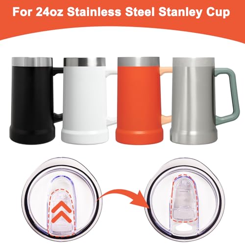 Replacement Lids for 24oz Stanley Beer Stein - 2 Pack