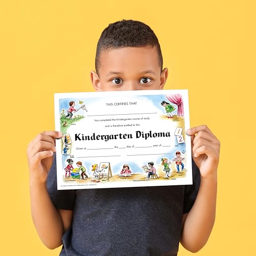 Kindergarten Diplomas - Customizable Graduation Certificates, 30 Pack