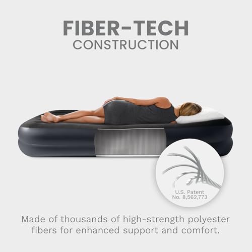 Queen Size Intex Dura-Beam Plus Air Mattress with Built-In Pump