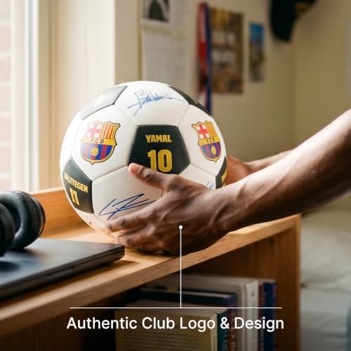 FC Barcelona Soccer Ball Size 5 - Team Signatures Training Football