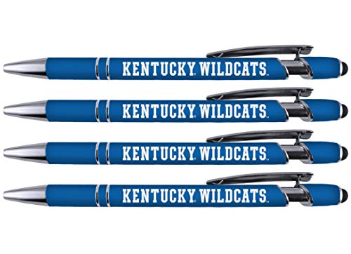 University of Kentucky Soft Touch Metal Pen 4 Pack with Stylus