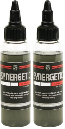 SILCA Synergetic Wet Bike Chain Lube Pack of 2 - 2oz Each Long-Lasting Drivetrain Protection
