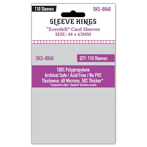 Everdell Mini Compatible Card Sleeves - 110 Pack, 44 x 63 mm
