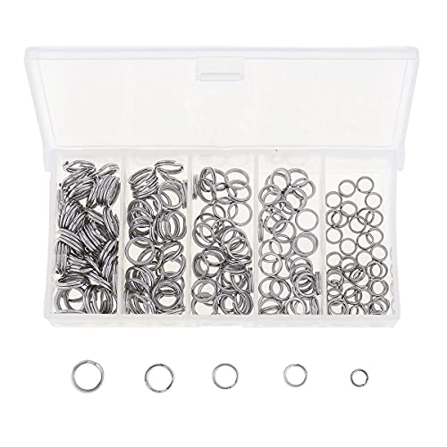 200pcs Stainless Steel Fishing Split Rings - Strong Connectors