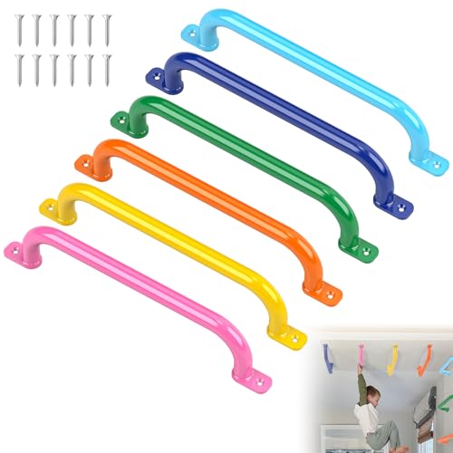 Indoor Playground Handles Set - 17.1 Inch Steel Monkey Bars for Kids & Climbing