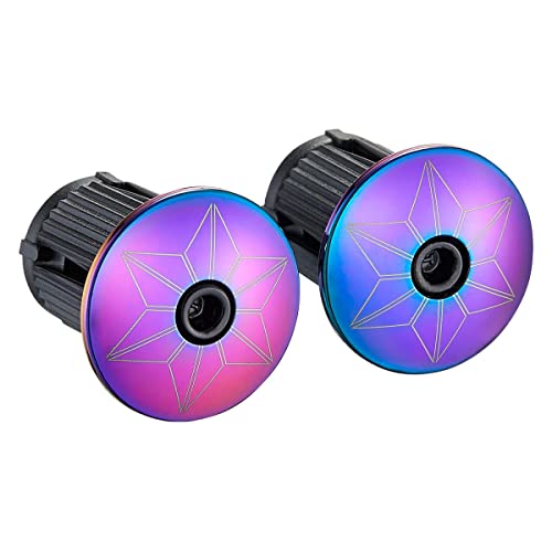 Supacaz Super Sticky Kush Bike Handlebar Tape Oil Slick Star Plugz