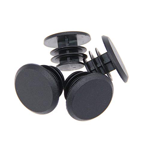 Rubber Bicycle Handlebar End Plugs - 4 Pack, 28.6mm MTB Bike Grip Caps