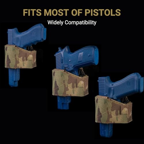 Left-Hand Tactical Holster - Universal Fit for Most Pistols, 500D Nylon