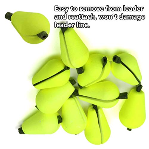 15 Foam Teardrop Strike Indicators for Fly Fishing - Bright Colors