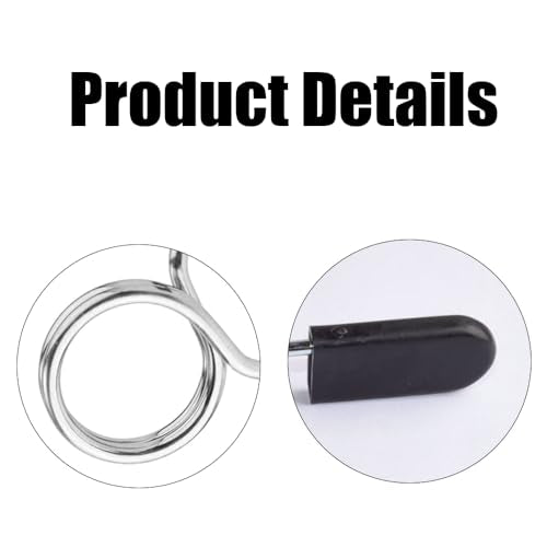 1 Inch Barbell Clips - 4 Pack Weight Lifting Spring Collars