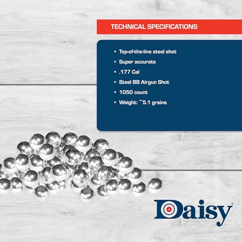 Daisy .177 Steel BBs - Match Grade Quality, One Size