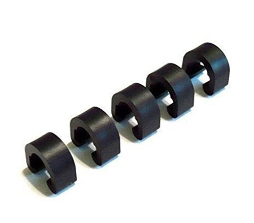 Cable Clamps for MTB & Road Bicycles - 10 Pack C-Clips
