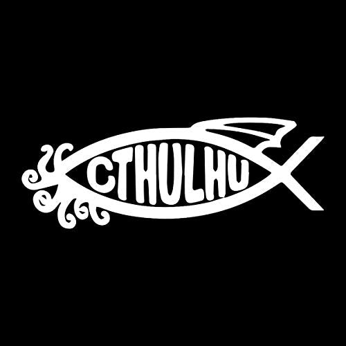 Cthulhu Fish Vinyl Decal - Weatherproof, 5 Inch