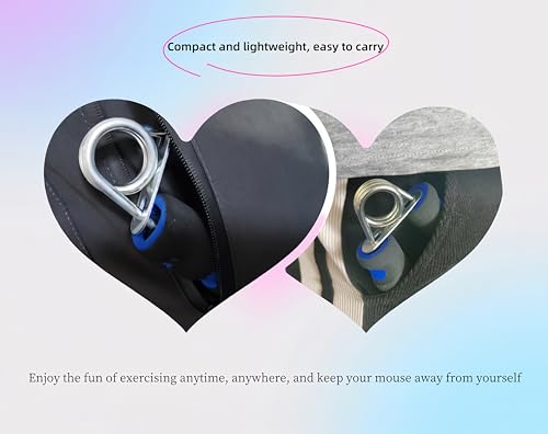 Foam Hand Grip Strengthener Set for Physical Therapy - 2 Pack - Blue+Black