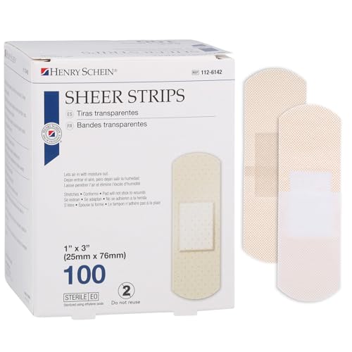 Sterile Adhesive Bandages, 1" x 3", Pack of 100