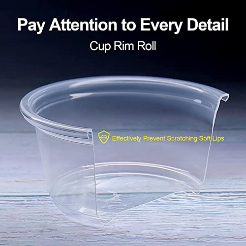 1 oz Disposable Mini Cups - Clear Portion Cups, 200 Count