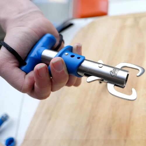6" Fish Lip Gripper - Durable Stainless Steel Tool for Freshwater Fishing - One Size