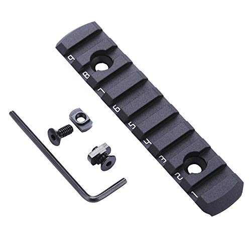 Picatinny Rail Section for Keymode - 4in Aluminum Mount - Black
