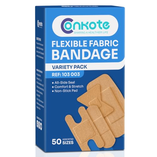 High Elasticity Bandages - 50 Pack, Assorted Sizes for Finger Protection