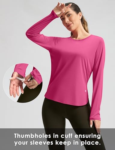 G Gradual Women's Sun Protection Long Sleeve Hiking Shirt UPF 50+ Granita Pink Small