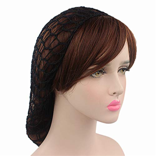 Soft Rayon Snood Hat Hair Net Cap - Medium Red