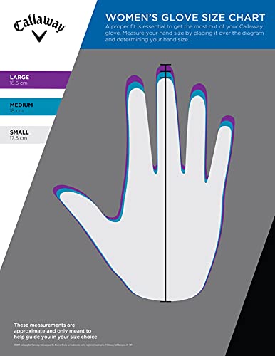 Golf Fusion Glove - Ladies Medium - White/Silver - Left Hand